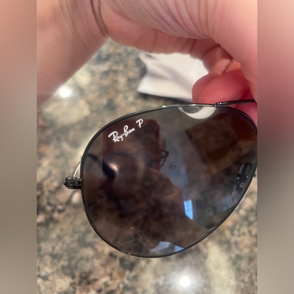 Ray Ban - AVIATOR Sunglasses - Total Black - Picture 4 of 10